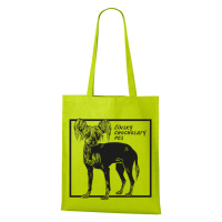 Ekologická nákupní taška s potiskem Čínského chocholatého psa