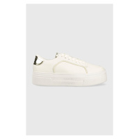 Sneakers boty Armani Exchange béžová barva, XDX116.XV696.S288