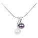 JwL Luxury Pearls Perlový náhrdelník 3v1 JL0540 (řetízek, přívěsek, přívěsek )