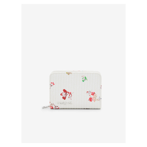 Bílá dámská květovaná peněženka Desigual Delirium Maya