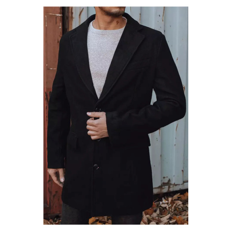 Černý pánský kabát Dstreet CX0380z