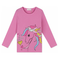 Dívčí triko - KUGO JC0721, světle růžová Barva: Růžová světlejší