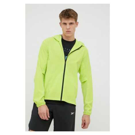 Tréninková bunda Reebok United By Fitness Speed zelená barva, přechodná