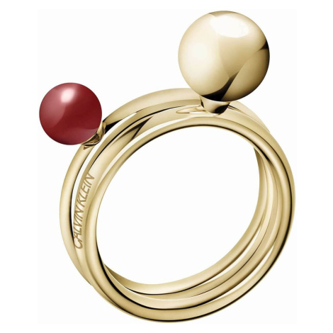 Calvin Klein Pozlacený prsten Bubbly KJ9RJR14040