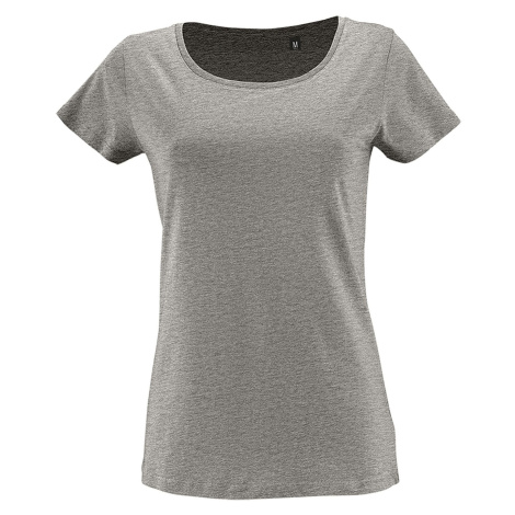 SOĽS Milo Women Dámské triko - organická bavlna SL02077 Grey melange SOL'S