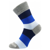 Dámské, pánské ponožky Boma - spací, pruh, modrá/ šedá Barva: Modrá