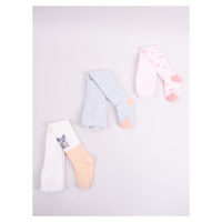 Yoclub Kids's Girls' Cotton Tights 3-Pack RAB-0003G-AA00-002