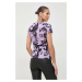 Bavlněné tričko Versace Jeans Couture fialová barva, 76HAH6D8 JS287
