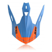 ACERBIS kšilt k přilbě X-PRO VTR/STEEL CARBON modrá/oranžová