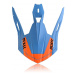 ACERBIS kšilt k přilbě X-PRO VTR/STEEL CARBON modrá/oranžová