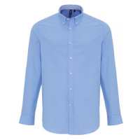 Premier Workwear Pánská košile oxford s dlouhý rukávem PR238 Oxford Blue -ca. Pantone 7453