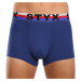 Styx 3PACK pánské boxerky sportovní guma tmavě modré trikolóra M