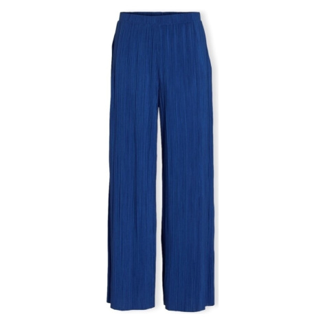 Vila Noos Trousers Plise - True Blue Modrá