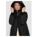 Černý zimní prošívaný kabát Jacqueline de Yong