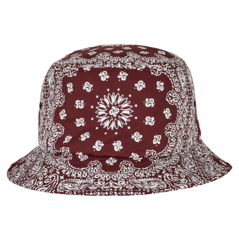 Bandana Print Bucket Klobouk třešeň/bílá Flexfit