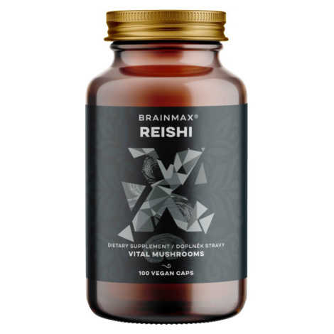 BrainMax Reishi extrakt, 50 % polysacharidů a 20 % beta-1,3/1,6 D-glukanů, 500 mg, 100 rostlinný