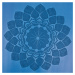 Gumová jóga podložka Sportago Indira 183x66 cm - tmavě modrá - 5 mm