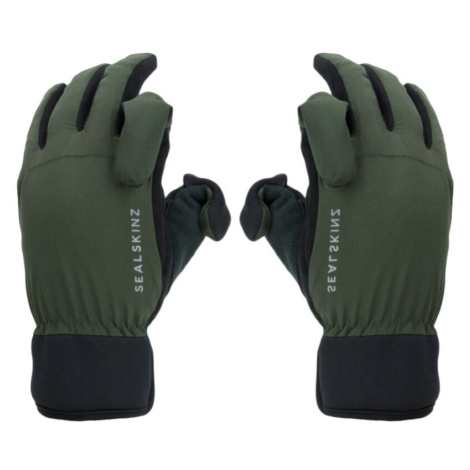 Sealskinz Waterproof All Weather Sporting Glove Olive Green/Black Cyklistické rukavice