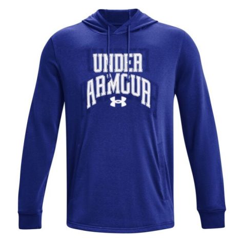 Under Armour RIVAL TERRY GRAPHIC Pánská mikina, modrá, velikost