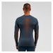 Odlo PERFORMANCE WARM ECO Pánské funkční tričko, tmavě modrá, velikost