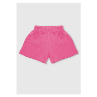 Růžové mušelínové šortky I LOVE MILK pro děti