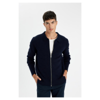 DEFACTO Standard Fit Polo Neck Cardigan