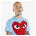 Tričko Comme des Garçons PLAY Short Sleeve Logo Print T-Shirt UNISEX Blue