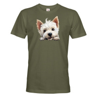 Pánské tričko s potiskem Westík -  tričko pro milovníky psů