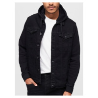 Pánská bunda Brandit Cradock Denim Sweat Jacket black