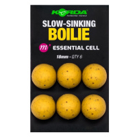 Korda plastic wafter slow-sinking boilie essential cell - 18 mm 6 ks