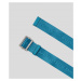 Opasek karl lagerfeld karl logo webbing belt modrá