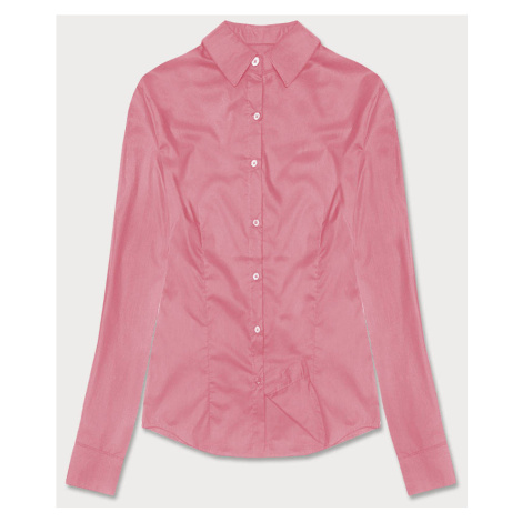 Světle růžová klasická dámská košile (HH039-25) J.STYLE