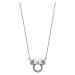 Disney Třpytivý stříbrný náhrdelník Minnie Mouse NS00048RZPL-157.CS