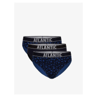 Klasické pánské slipy ATLANTIC 3Pack - černé/tmavě modré