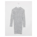 I Saw It First cable knit jumper dress in grey