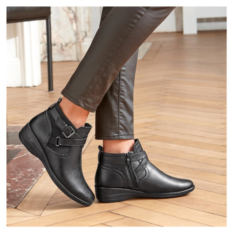 Blancheporte Kotníkové pohodlné boty černá
