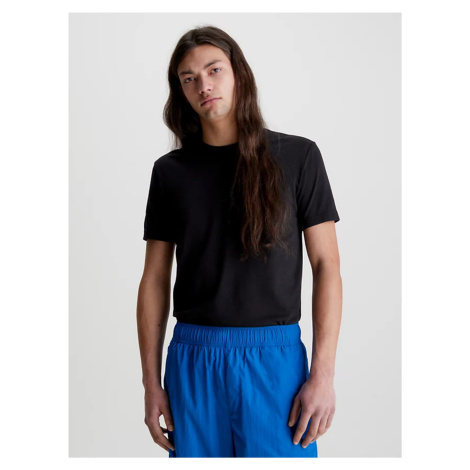 Calvin Klein pánské černé tričko LOGO TAB
