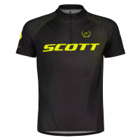 SCOTT Cyklistický dres s krátkým rukávem - RC PRO JR - žlutá/černá
