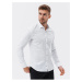Bílá pánská formální košile Ombre Clothing K641