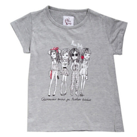 Miss Girly T-shirt manches courtes fille FRIGIRLY Šedá