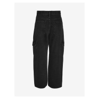 Černé dámské široké džíny Noisy May Alexa - Dámské