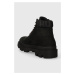 Semišové boty HUGO Graham pánské, černá barva, 50503732