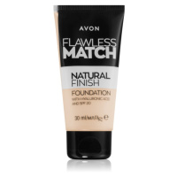 Avon Flawless Match Natural Finish hydratační make-up SPF 20 odstín 140P Light Ivory 30 ml