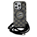 Karl Lagerfeld IML Monogram Crossbody K&CH Heads MagSafe Zadní Kryt pro iPhone 15 Pro Max Black