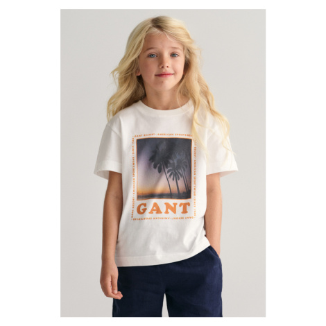 TRIČKO GANT GANT RESORT RELAXED T-SHIRT bílá