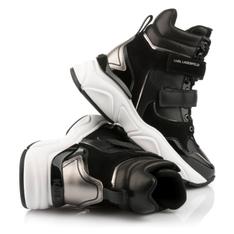 Tenisky karl lagerfeld komet wedge astral strap black lthr & textile2