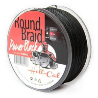 Hell-Cat Splétaná šňůra Round Braid Power Black 200m - 0,70mm