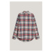 KOŠILE GANT REG POPLIN TARTAN CHECK SHIRT RUBY RED