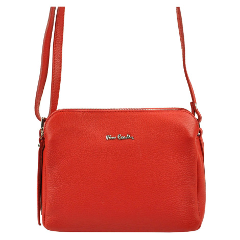 Luxusní kožená kabelka Pierre Cardin FRZ 1655 červená