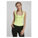 Urban Classics Ladies Wide Neck Top - electriclime